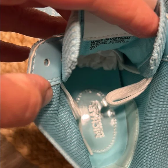 Michael Kors Sky Blue High-Top Sneakers - Picture 7 of 9